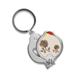 thumbnail image 1 of Antique Rose Brown Flower Nail Clippers Sharp Fingernail Stainless Steel Cutter, 1 of 3