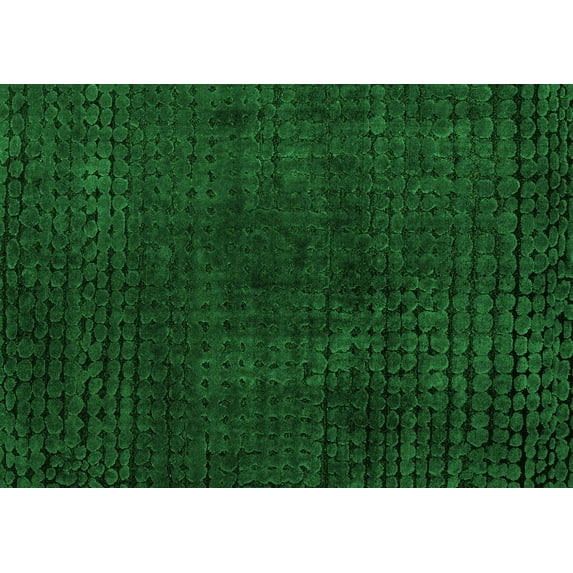 Ahgly Company Indoor Rectangle Abstract Green Modern Area Rugs, 2' x 3'