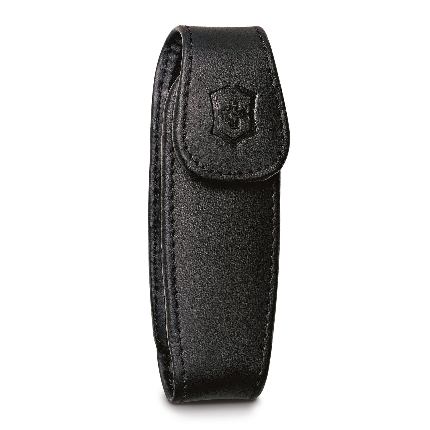 Victorinox Medium Pocket Knife Clip Pouch, Leather Black