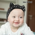 thumbnail image 5 of Polka Dot Bow Headband Fashion Cute Cotton Hair Band for Teenager Black 7.7Inch, 5 of 6