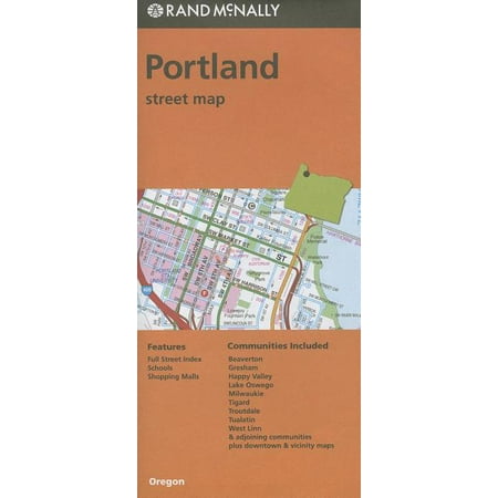 Rand McNally Portland, Oregon Street Map - Folded Map