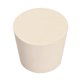 thumbnail image 3 of Tapón de Caucho Sólido en Forma Cónica Blanco para Tubo de Laboratorio Tamaño 7  5Pcs, 3 of 5