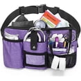 thumbnail image 2 of Utility Nurse Fanny Pack with 12 Essential Tool Pockets, Tape Holder, Adjustable Waist Belt, Medical Organizer Pouch for Nurse, Doctor Purple, 2 of 7