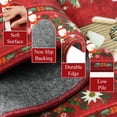 thumbnail image 6 of Ivalue Christmas 6ft Round Rug Washable Decorative Red Circle Rugs for Living Room Non Skid Christmas Tree Print Round Carpet for Holiday Decor, 6 of 11