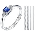 thumbnail image 1 of Ajustadores de talla para anillos Coopache de silicona transparente y ajustable, 1 of 7