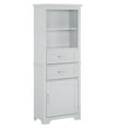 thumbnail image 6 of LoLado 60"H Freestanding Kitchen Pantry Bathroom Storage Cabinet Display Cabinet Cupboard with 2 Drawers and Open Shelves for Dining Room Bathroom Living Room, 6 of 12