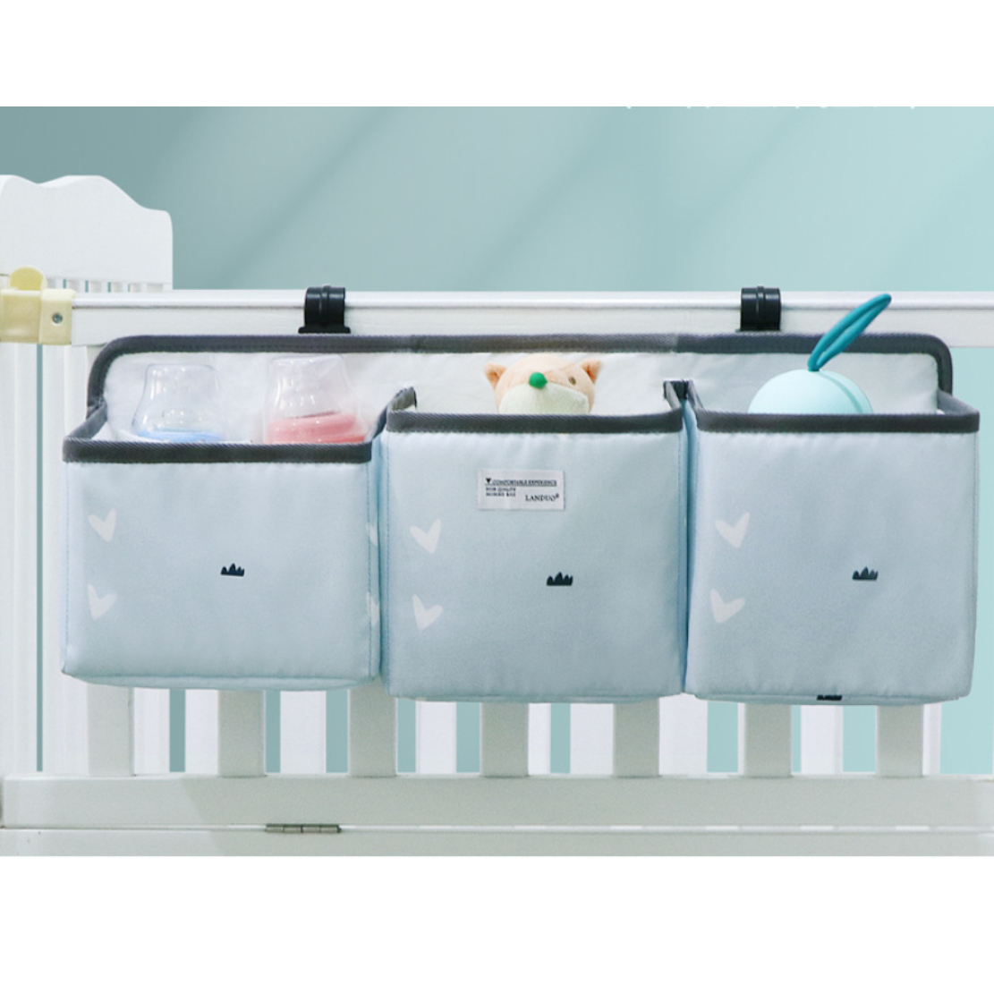 Nursery Organizer and Baby Diaper Caddy Hanging Diaper Organization