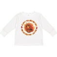 thumbnail image 3 of Inktastic Happy Thanksgiving with Cute Turkey Boys or Girls Long Sleeve Toddler T-Shirt, 3 of 5