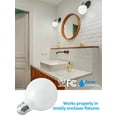 thumbnail image 5 of 6 Pack Vanity Light Bulbs, 4000K Cool White, Frosted Milky Glass, LED G25 Globe Light Bulbs for Mirror, 5 of 7