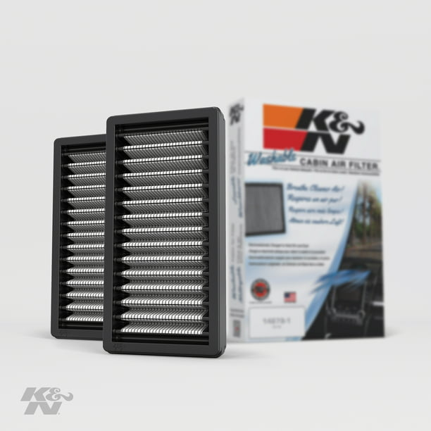 K&N Cabin Air Filter: Washable and Reusable: Designed For Select 2011-2018 Jeep  Wrangler Vehicle Models, VF1010 
