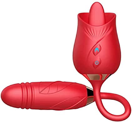 Nipple Clitoral Licking Vibrator, Licking Modes Vibrating Egg Vibrating Ball Adult Toys Sex for Female Women Pleasure G Spot Clitoral Portable Massaging Stick image