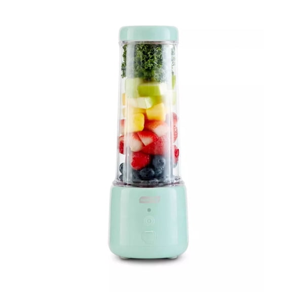 Dash 16oz Portable Rechargeable Blender with Sport Cap Aqua