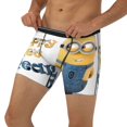 thumbnail image 3 of Goofa Minions Pattern Men's Performance Stretch Underwear, Athletic Long Leg Briefs，Moisture-Wicking, 3 of 7