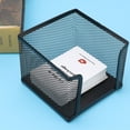 thumbnail image 4 of Office Business Metal Mesh Sticky Note Box Desk Shelf Card Holder Case Stand Organizer, 4 of 9