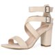thumbnail image 1 of Sandalias De Mujer Con Tiras En El Tobillo Y Tacón En Bloque Entrecruzado Beige 41, 1 of 6