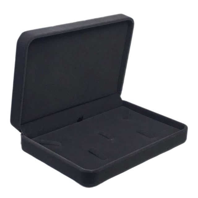 Caja de visualización del collar de terciopelo Hugo Gris