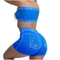 thumbnail image 6 of Idoravan yoga two piece set for women shorts Fahion Women's 2 Piece Sleeveless Crop Tops Cropped Pants Set Solid, 6 of 6