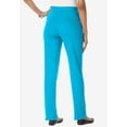 thumbnail image 2 of Roaman's Women's Plus Size Straight Leg Soft Knit Pull On Pant, 2 of 5