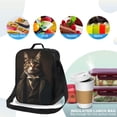 thumbnail image 4 of Honeii Victorian Gentle Cat Print Insulated Lunch Bag, Reusable Lunch Box for Adult, Leakproof Cooler Bag for Work Office Travel Picnic, 4 of 7