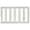 Glazed Brush White, variant on Dream On Me Convertible Crib Toddler Guard Rail In Sugarcane
