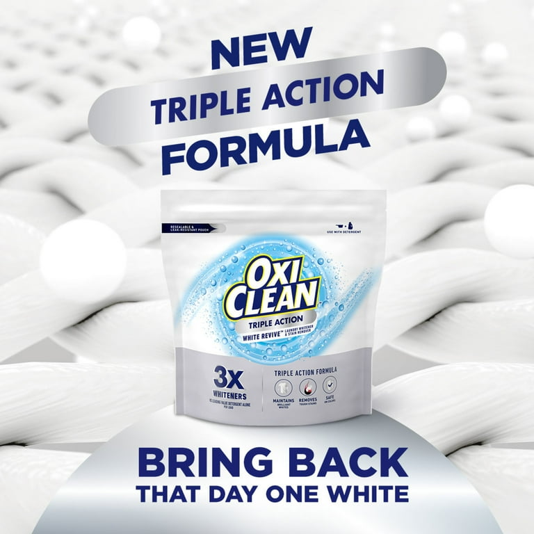 OxiClean Triple Action White Revive Laundry Whitener and Stain