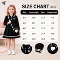 thumbnail image 7 of Aideaone Toddler Girls Long Sleeve Polo Dress with Matching Heart Crossbody Bag 2T-7T, 7 of 7