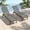 Gray, variant on Adjustable 5-Position Outdoor Chaise Lounge Chair, Ergonomic Patio Recliner with Adjustable Headrest, Powder-Coated Aluminum Frame, Breathable Teslin Fabric, Stackable Design for Patio Pool Beach Law