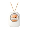 thumbnail image 2 of Ventilador de cuello, mini ventilador USB con banda para el cuello , ventilador portátil friamiento de 360 ​​grados, 3 velocidades, - Ardilla blanca perfecl Ventilador de cuello colgante, 2 of 8