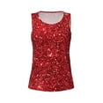 thumbnail image 4 of Lsque Red Glitter Printed Workout Tank Tops for Women, Athletic Sports Tank Tops, Compression Sleeveless Dry Fit Shirts,Sleeveless Yoga Shirt-X-Large, 4 of 9