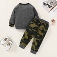 thumbnail image 6 of Younger Tree Newborn Baby Boy Fall Winter Long Sleeve Button Plaid Romper Pants Clothes Outfits, 6 of 8