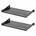 thumbnail image 3 of 1U Universal Server Shelf Vented Rack Mount Cantilever Shelf 10" Deep, for 19" Equipment Racks - Fixed Server Rack Cabinet 2-Pack, 3 of 4