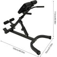 thumbnail image 2 of Roman Chair Back Extension Machine, Foldable 5 Position Sit up, Hyperextension Back Strength Exercise Bench 330 lbs, Muscles Exercise Equipment for Home Workout Gym Fitness Equipment, 2 of 9