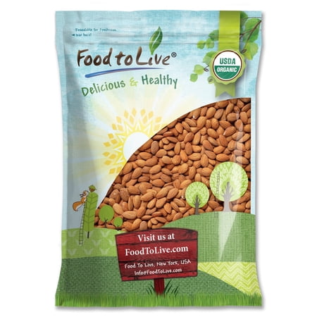 Organic California Almonds, 8 Pounds — Non-GMO, Raw, Vegan — by Food to Live