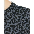 thumbnail image 5 of No Boundaries Women's Juniors Crewneck Ribbed T-Shirt with Long Sleeves, 2-Pack, 5 of 5