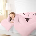 thumbnail image 3 of Erosebridal A Personalized Initial Girl Full Size Comforter Sets 3 Pieces,Teens Floral Rose Flowers Bedding Sets,Pink Reversible, 3 of 6