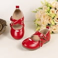 thumbnail image 3 of Mepaouo Girls Mary Jane Shoes Toddler Princess Ballet Flats Leather School Uniform Dress Flower Shoes, 3 of 9