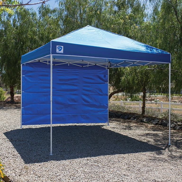 Z Shade 10ft Blue Everest Instant Canopy Tent Taffeta Sidewall