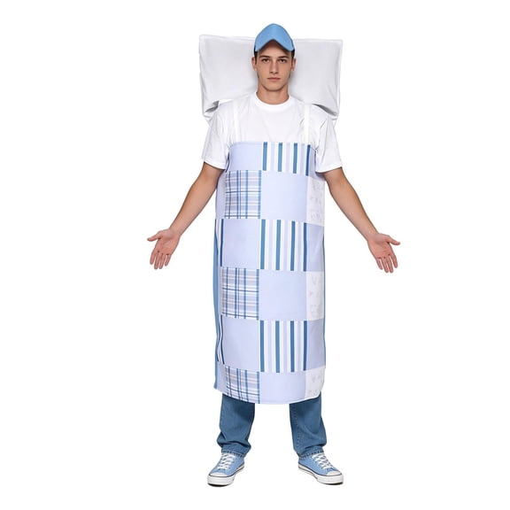 FASHOFT Adult Hospital Patient Halloween Costumes Funny Hospital Bed Gown Cosplay Outfit Bar Party Stage Performance Dress Up Halloween Costume A