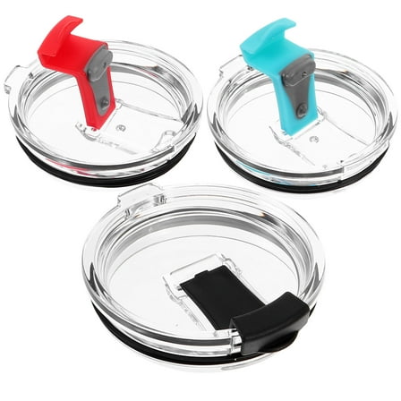 KONTONTY 3Pcs Reusable As Plastic Tumbler Lids for 20oz Tumblers 3.8 * 3.4 In