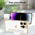 thumbnail image 5 of Designed for iPhone 14 Pro Max Case White Love Hearts Design for Women Girl Men, Luxury Plating with Strap Stand Full Camera Lens Protection Bumper for iPhone 14 Pro Max 6.7", 5 of 12