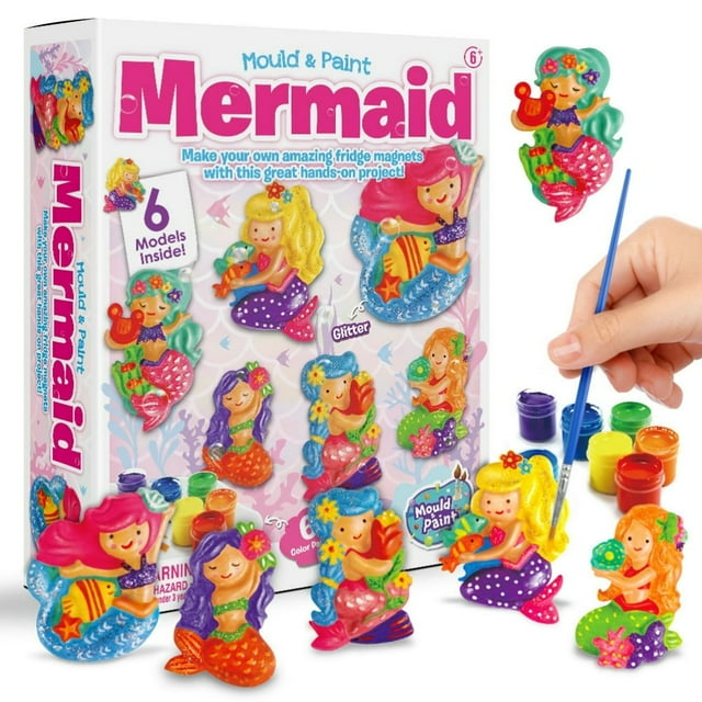 Mermaid Painting Kit Crafts And Arts Set Activity Diy Toys Birthday Christmas Gift For Kids Girls