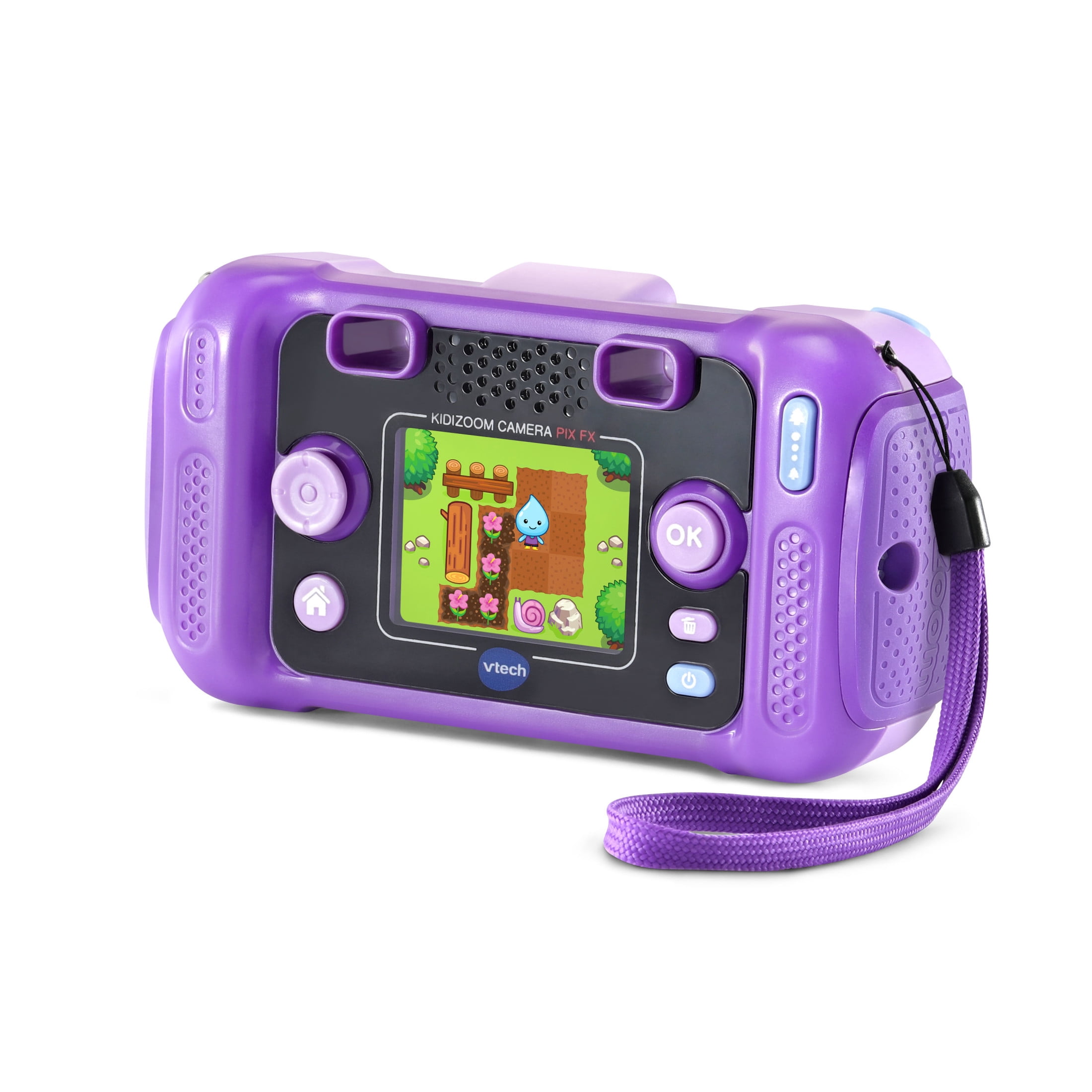 VTech Kidizoom Pix Purple Digital Camera for Kids with Rotatable Lens and Creative Tools