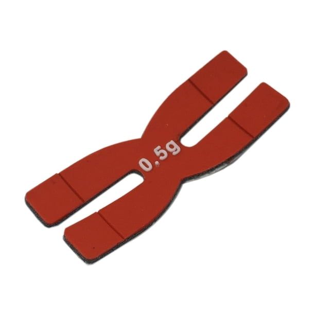 Pieza con peso para raqueta de bádminton, pieza de equilibrio para raqueta de bádminton, tipo H, tipo I, tira de equilibrio para cabeza de raqueta de silicona de 0,5 g