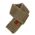 thumbnail image 3 of Dakiuu Kids Scarf Soft Warm Knit Neck Warmer Toddler Winter Classic Knitted Scarves Wraps for Boys Girls Khaki, 3 of 3