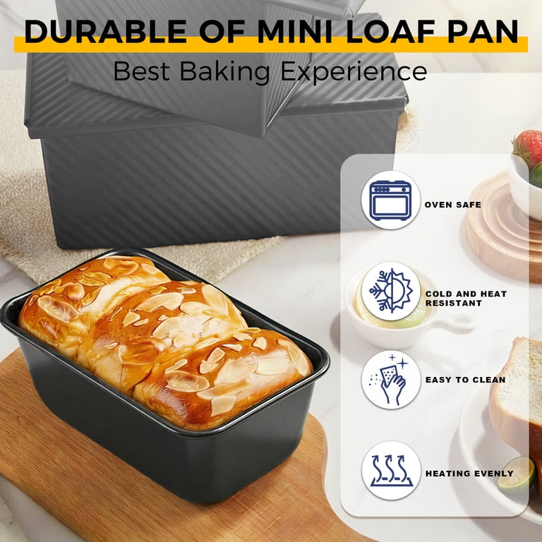 HONGBAKE 3-Pack Mini Carbon Steel Loaf Pans photo 5