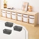 thumbnail image 5 of Conjunto de 6 Cestas de Almacenamiento Plásticas Apilables, Multiusos, para Estanterías, Cocina, Armarios, Baño y Oficina Cesta Tejida (Gris - Juego de 6), 5 of 9