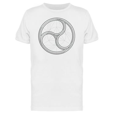 Goth Circle Triangle Inside T-Shirt Men -Image by Shutterstock, Male Medium