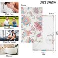 thumbnail image 2 of Coolnut Hand Towels Elegant Flowers Patterned 2 PCS, Cotton Bath Towel for Drying Face Hands Body Decorative Water Absorbent Lightweight Towels for Bathroom Ktichen Travel Gym, 16"x28", 2 of 6