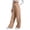 Khaki, variant on Women's Solid Color Straight Leg Sweatpants, High Waisted Drawstring Lounge Pants for Women, Soft Breathable Fall Winter Casual Sweat Pants with Pockets Blue L