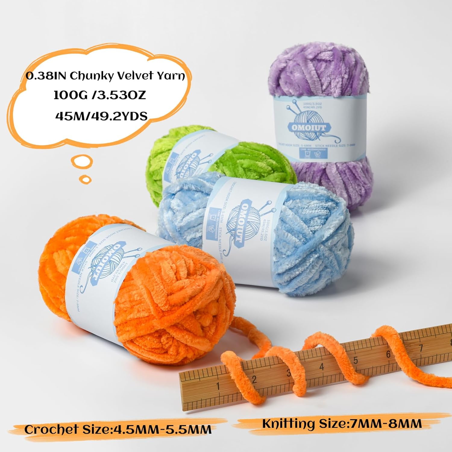 BZPIZ Flash Chunky Yarn for Hand Knitting Soft Yarn for Crocheting